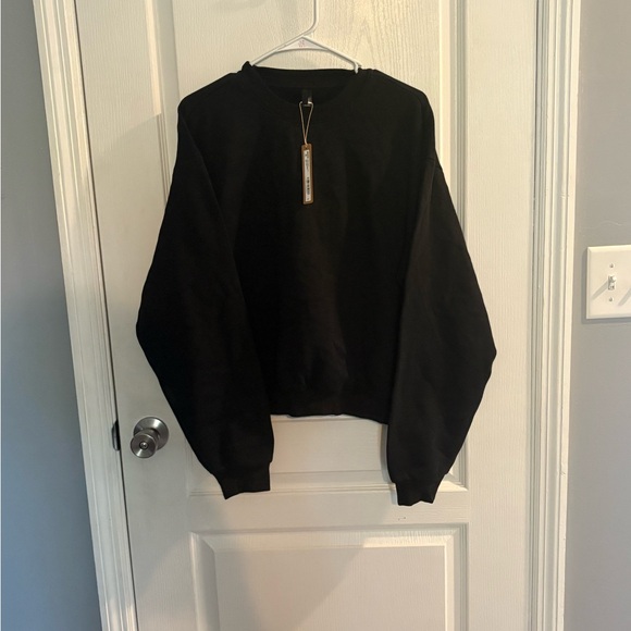 Skims Kim Kardashian Women’s Cotton Fleece Classic Crew Sweatshirt Large - Picture 1 of 3
